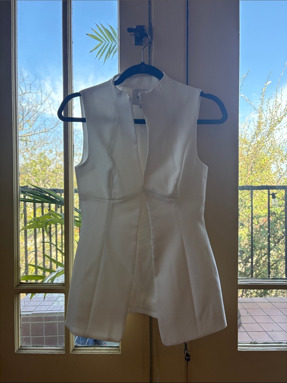 Reformation Esena Top - NWOT Cream size 0 - Picture 3 of 4